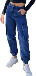 Women's Cargo Jogger Camo Pants High Waist Slim Tapered - Versatile