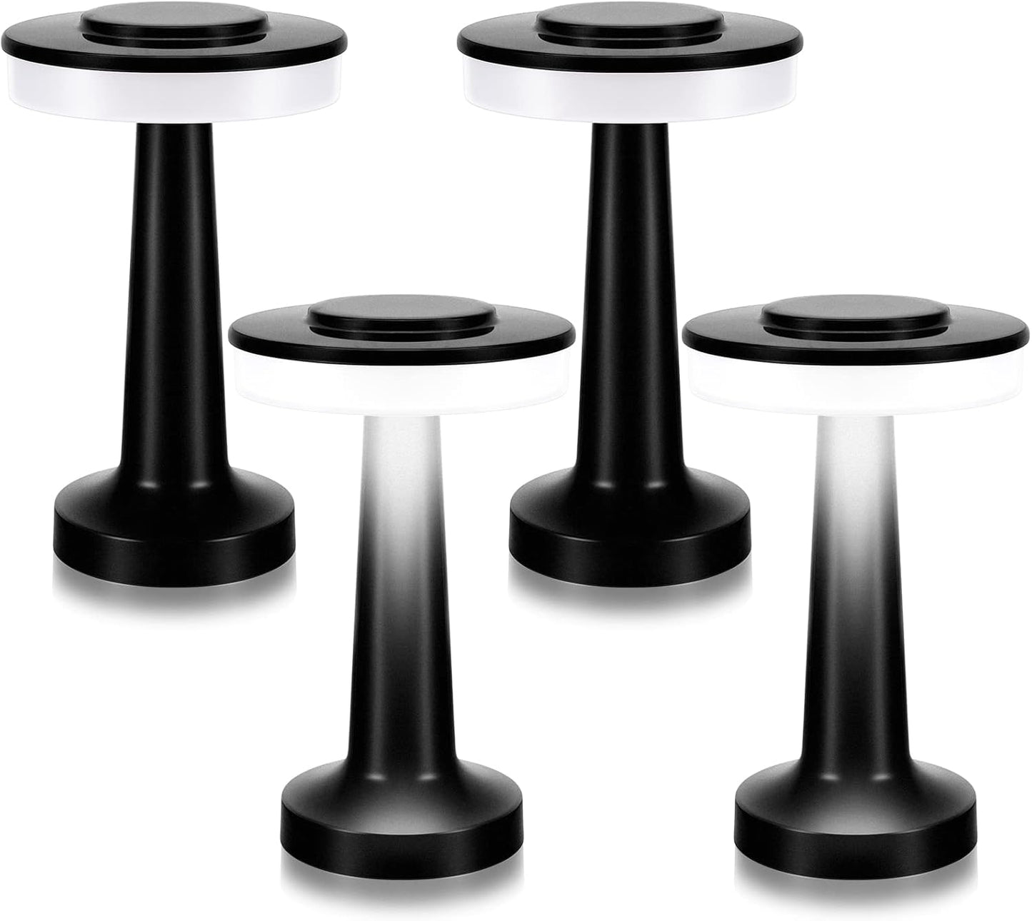 Riakrum Set of 2 LED Portable Cordless Table Lamps for Home