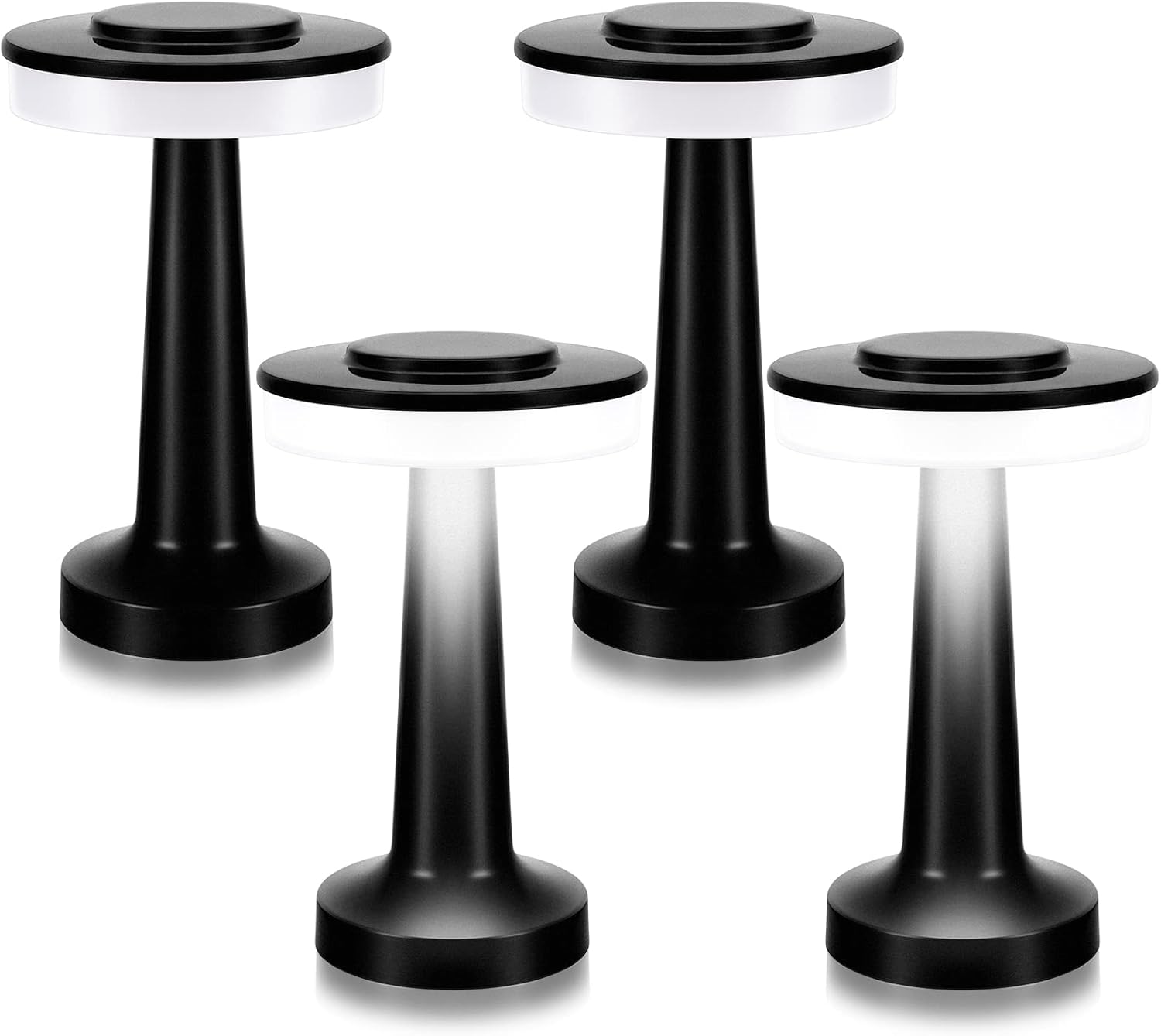 Riakrum Set of 2 LED Portable Cordless Table Lamps for Home