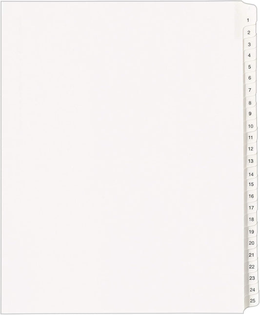 Avery 1-25 Legal Exhibit Dividers for 3 Ring Binders Review