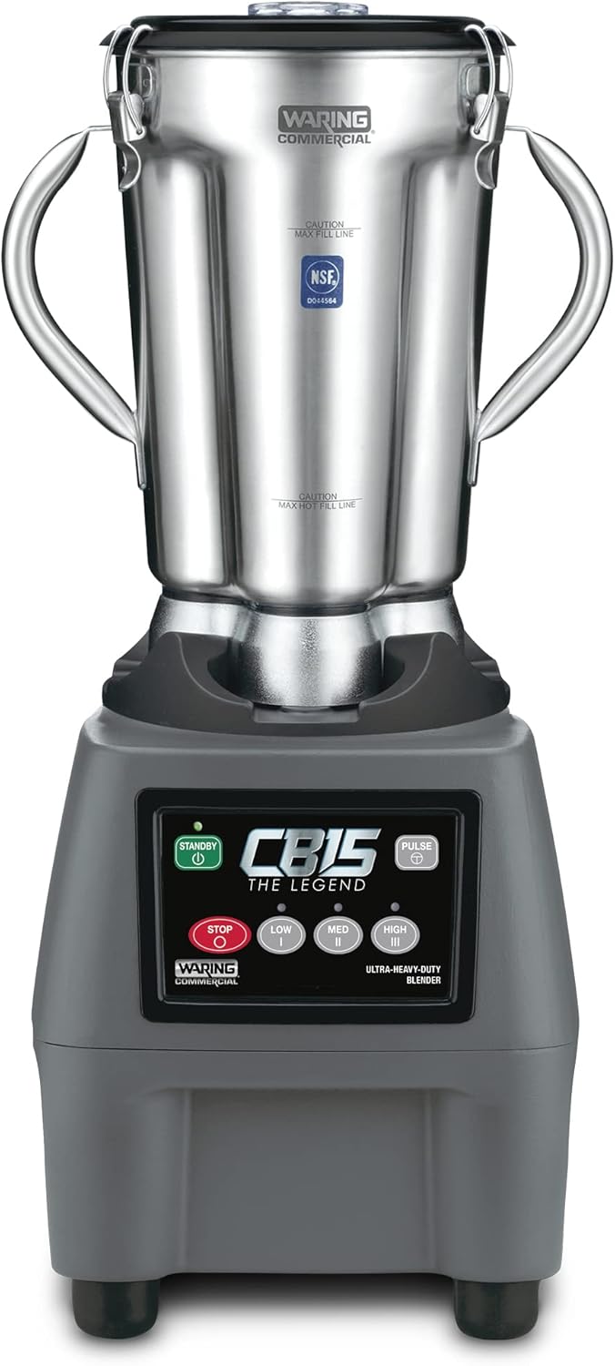 Waring CB15 Blender: Powerful 3.75 HP, Stainless Steel Container