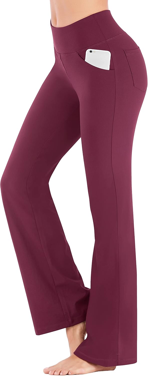 IUGA Yoga Pants Women Wide Leg High Waist Bootcut Flare Leggings