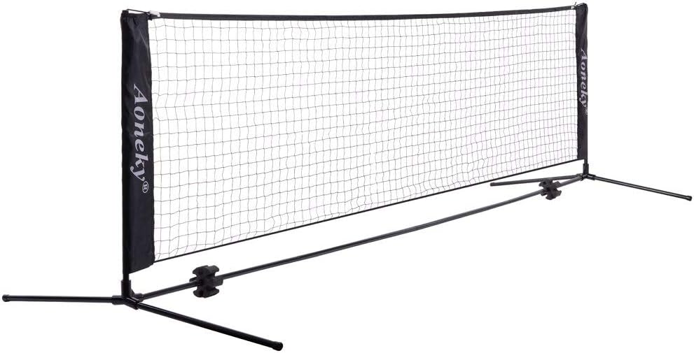 Aoneky Mini Portable Tennis Net for Driveway and Sports Fun
