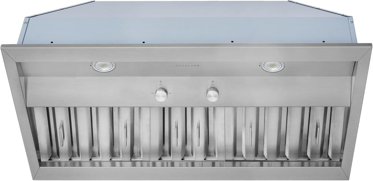 Hauslane Range Hood Insert 36 Inch for Kitchen with Low Noise