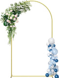 7.2FT Wedding Arch Backdrop Stand Gold Metal Arch - Easy Pre-Attach