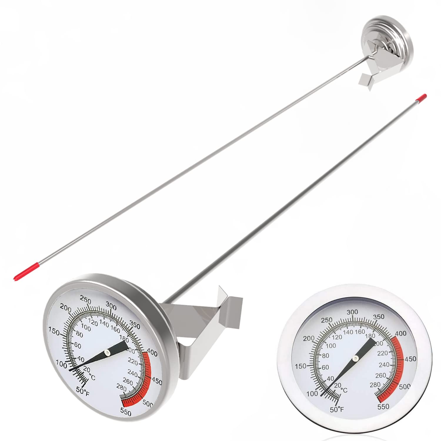 Precision Deep Fry Thermometer Duo for Perfect Cooking Results