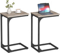 VASAGLE C-Shaped End Table Set of 2 - Slim Side Tables for Small