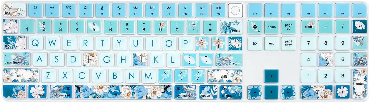 Cute Peony Silicone Cover for New iMac Magic Keyboard