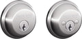 SCHLAGE B62N625 Double Cylinder Deadbolt - Bright Chrome Secure Fit