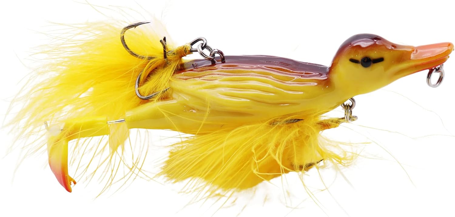 Dynamic 3D Duck Topwater Lure | Plopping Feet | Hard Tackle - CREEYA