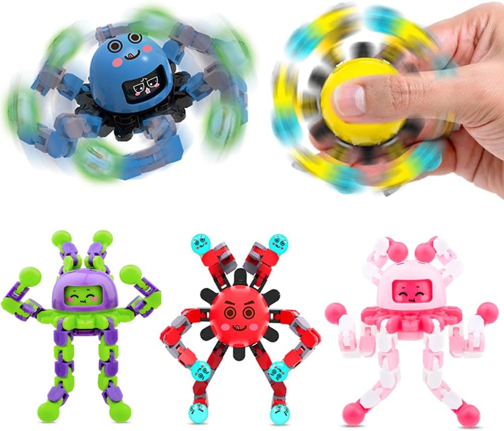 Transformable Fidget Spinner Set: Ultimate Stress Relief