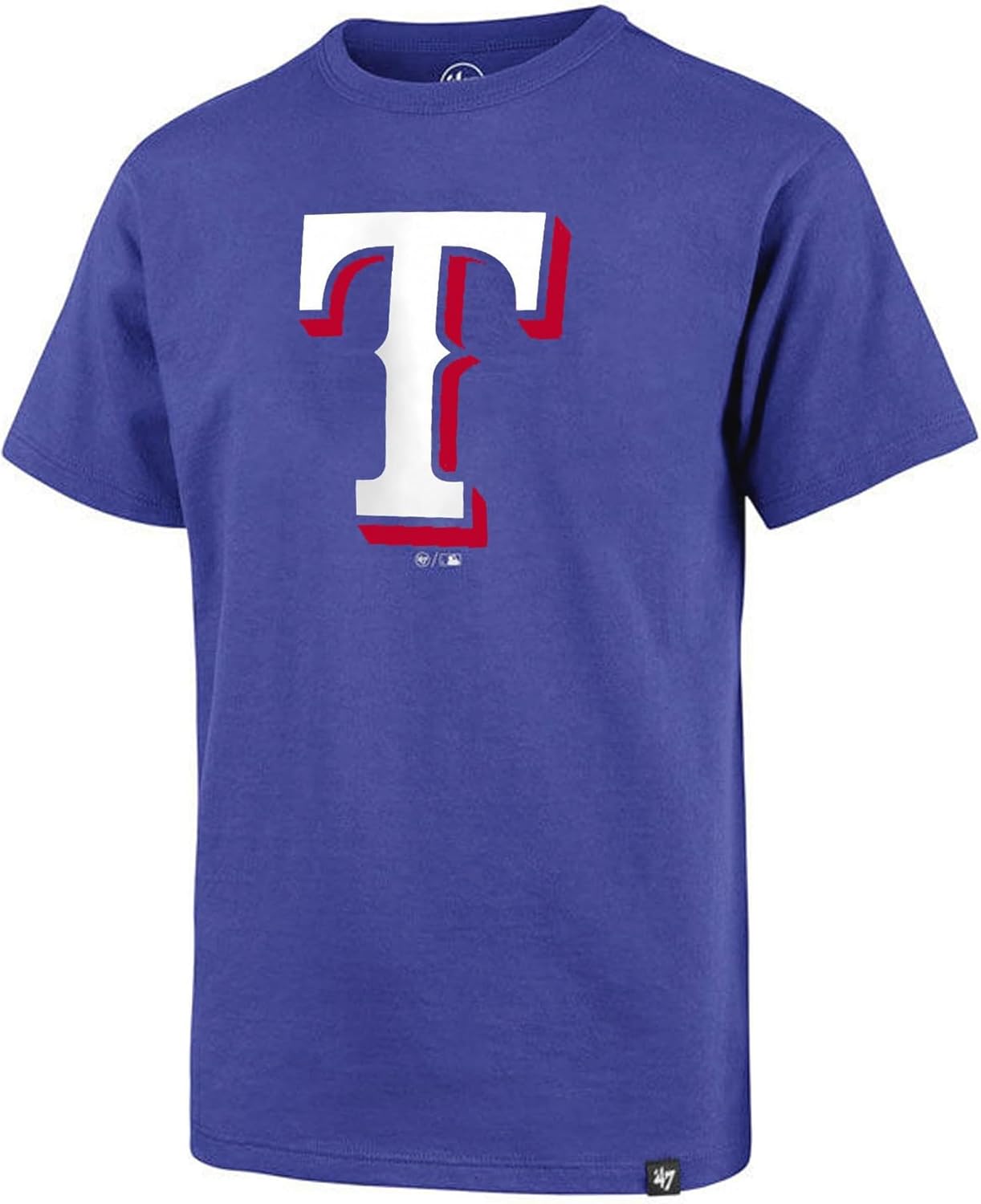 MLB Men's Imprint Match Team Color Logo T-Shirt for Rangers Fans