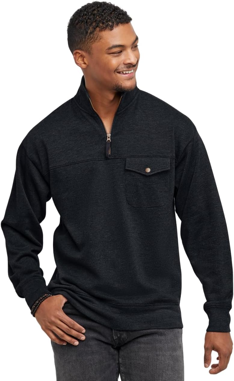 Hanes Men's Lightweight Quarter Zip Hoodie