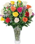 Fresh Flowers Bouquet Delivery with 24 Handpicked Roses