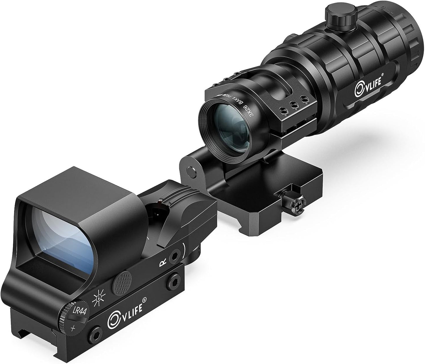 CVLIFE EagleFeather Red Green Dot Magnifier Combo for Precision