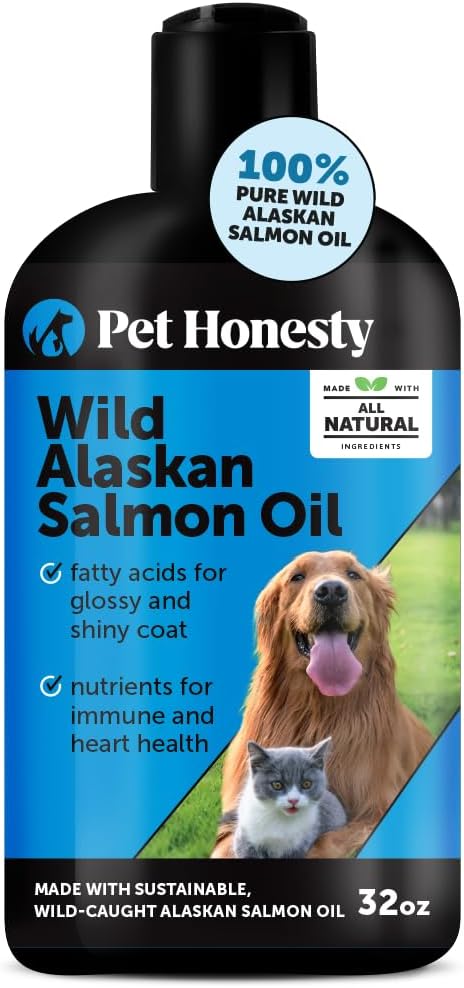Wild Alaskan Salmon Oil for Dogs and Cats - Omega-3 Benefits