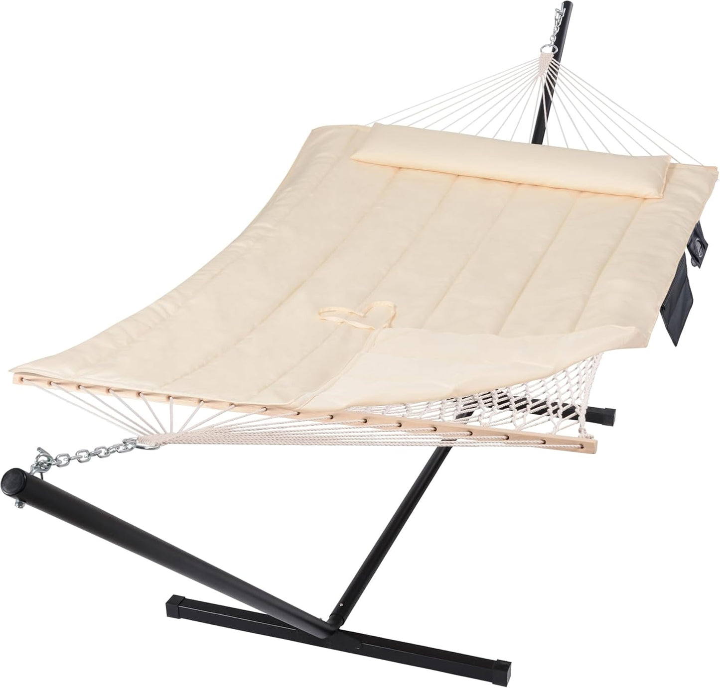 SUNCREAT Two Person Hammock with Stand, Heavy Duty 475lbs