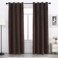 SPXTEX 108 Brown Velvet Blackout Curtains