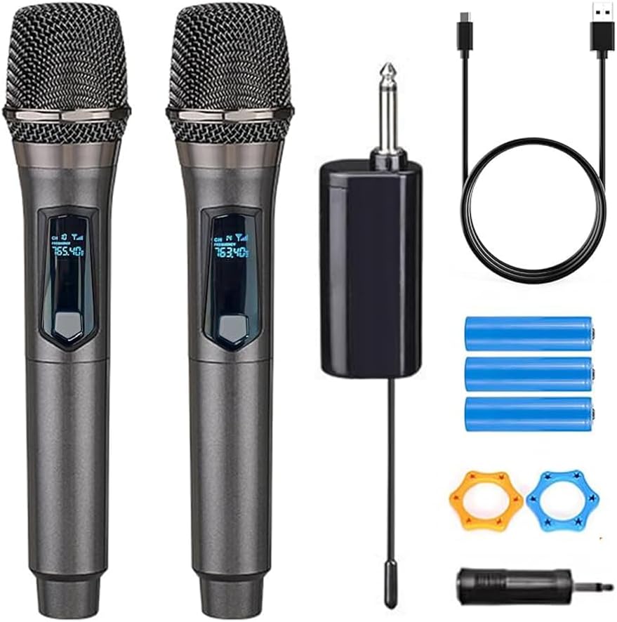 Wireless Dual UHF Microphone Set - Ultimate Freedom