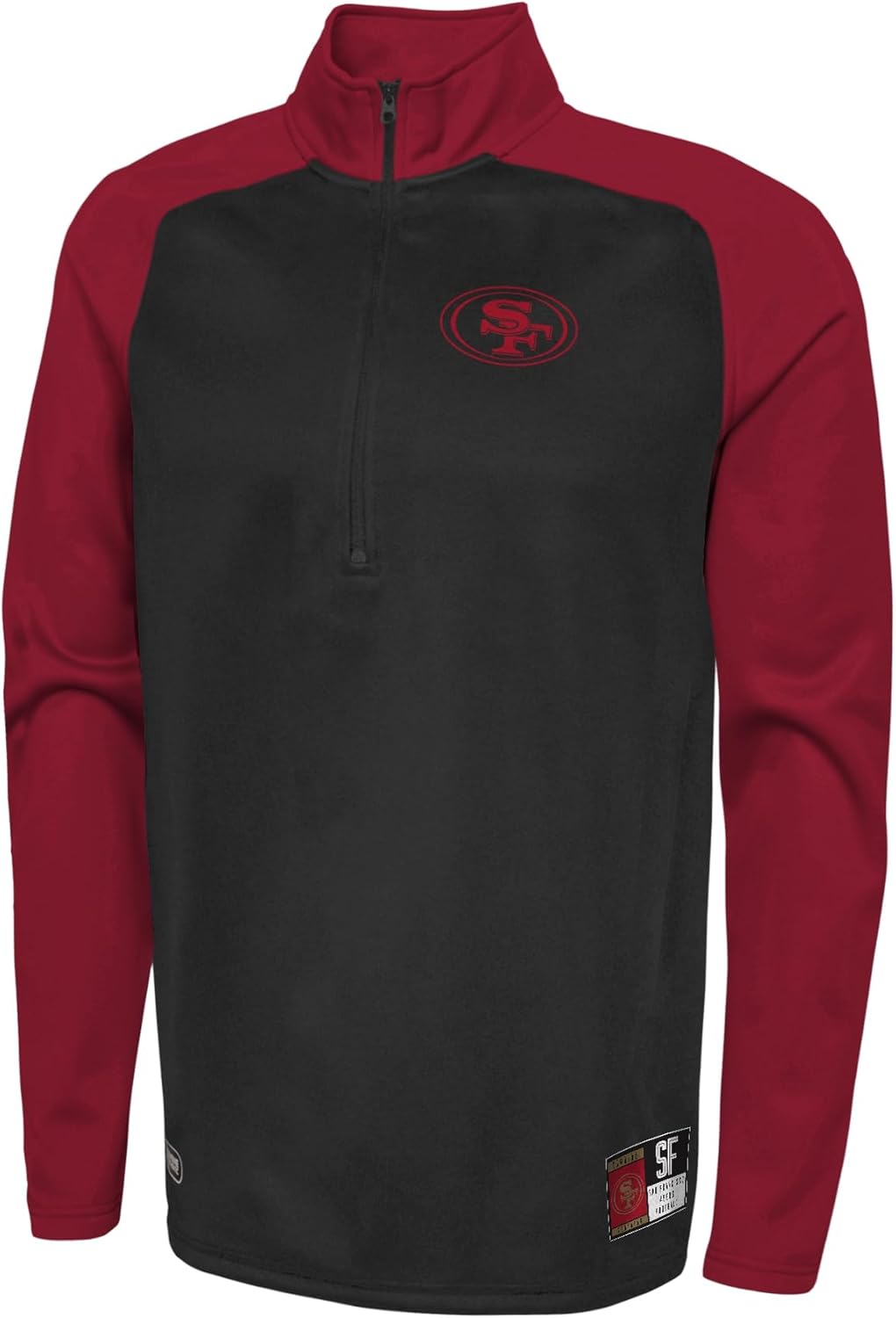 Outerstuff NFL Men's O-Line Performance 1/4 Zip Pullover Fleece Top