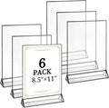Clear Acrylic Sign Holders for Weddings, Offices, and Events