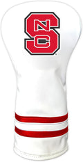 Team Golf NCAA White Vintage Driver Golf Club Headcover - Retro Fit