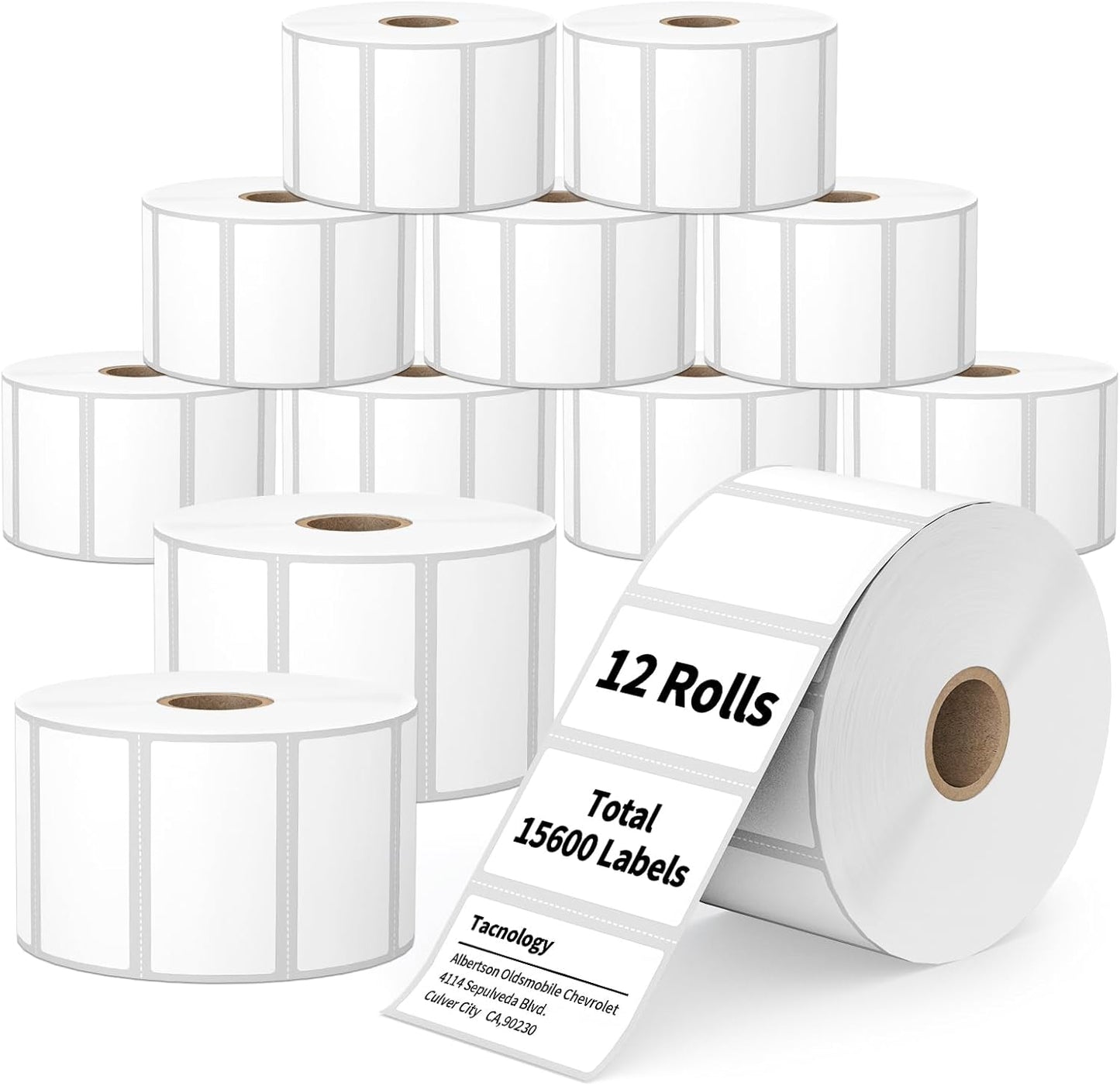 Tacnology Direct Thermal Labels for Rollo & Zebra Printers
