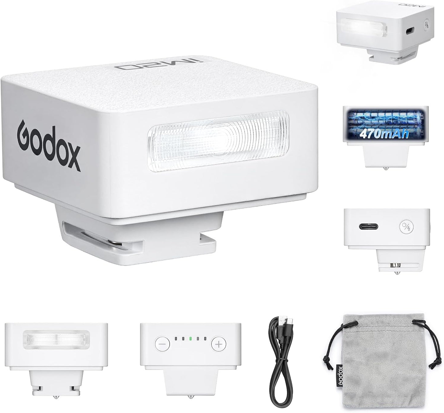 Godox iM20 Mini Flash for Camera with 5 Power Levels and More