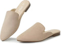 MUSSHOE Mules for Women Flats Comfortable Pointed Toe - Everyday