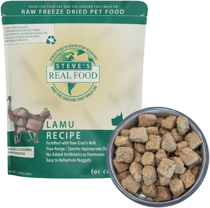 Steve's Real Food Freeze-Dried Raw Nuggets for Dogs and Cats