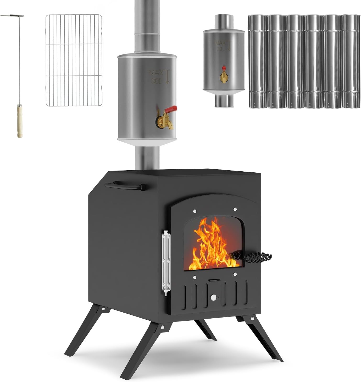 Portable Wood Stove, Outdoor Cooking Essential