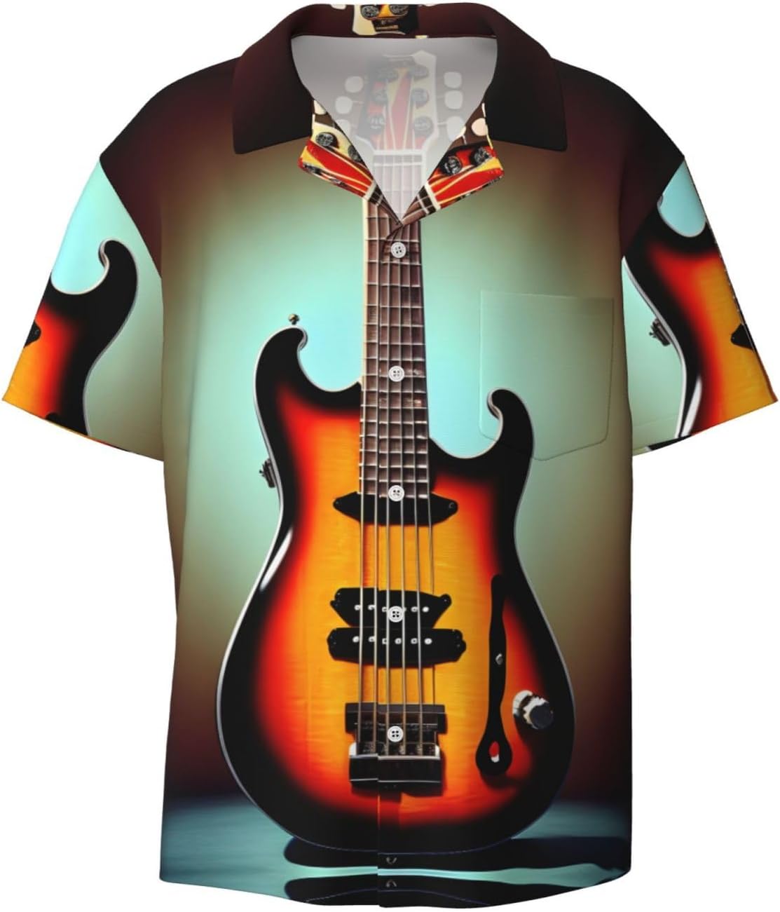Men's Vacation Shirts - Guitar Bass Vibes 
