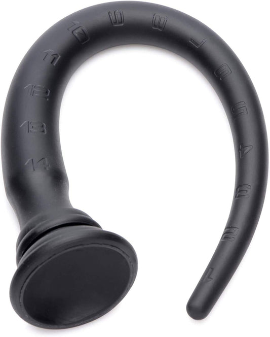 Silicone Tapered Anal Hose - 15 Inch Black for Ultimate Pleasure
