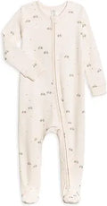 Organic Cotton Peyton Footed Sleeper for Baby - Zip Up Comfort