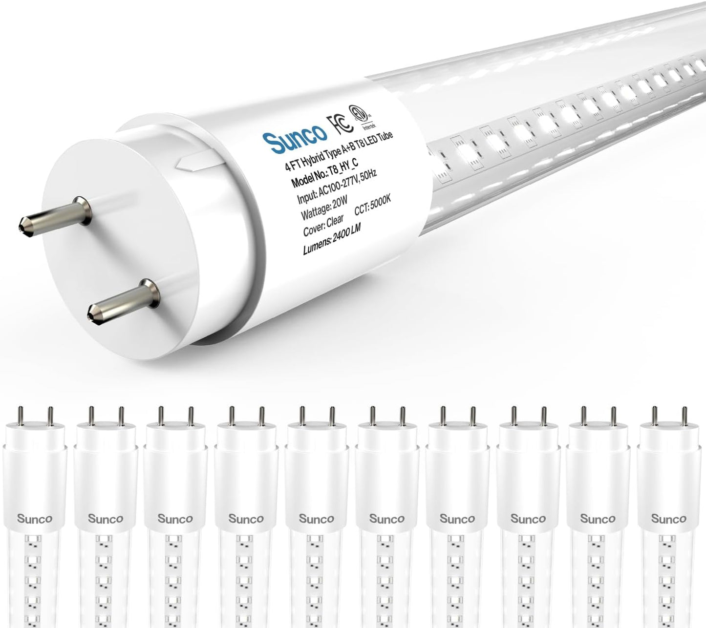 Brighten Your Space with Sunco 10 Pack T8 LED Bulbs 4 Foot