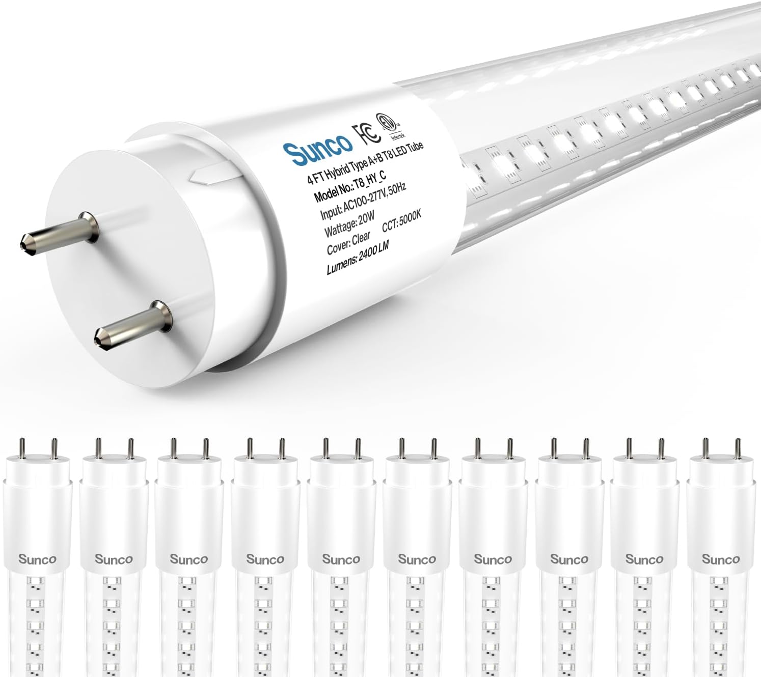 Brighten Your Space with Sunco 10 Pack T8 LED Bulbs 4 Foot