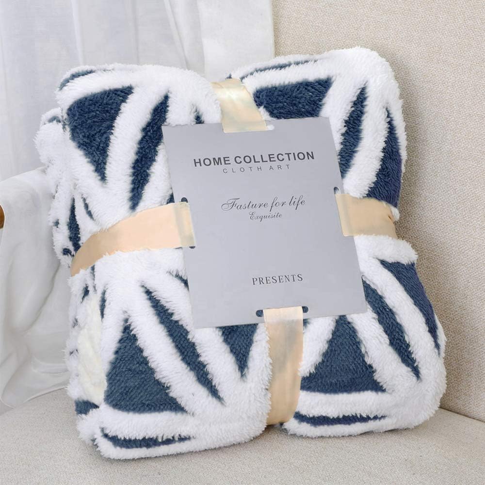 LOMAO Sherpa Fleece Blanket - Soft Dual Sided Throw Blanket