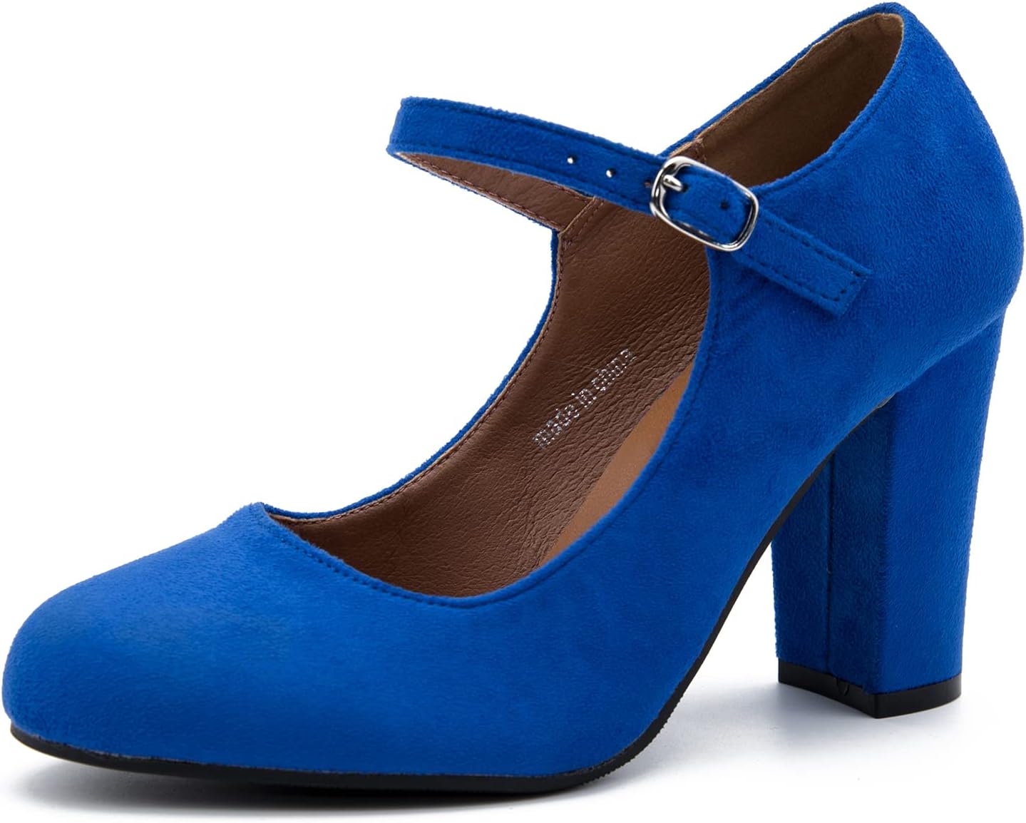 Stylish Women's Mary Jane Heels Closed Toe Chunky Block Pumps