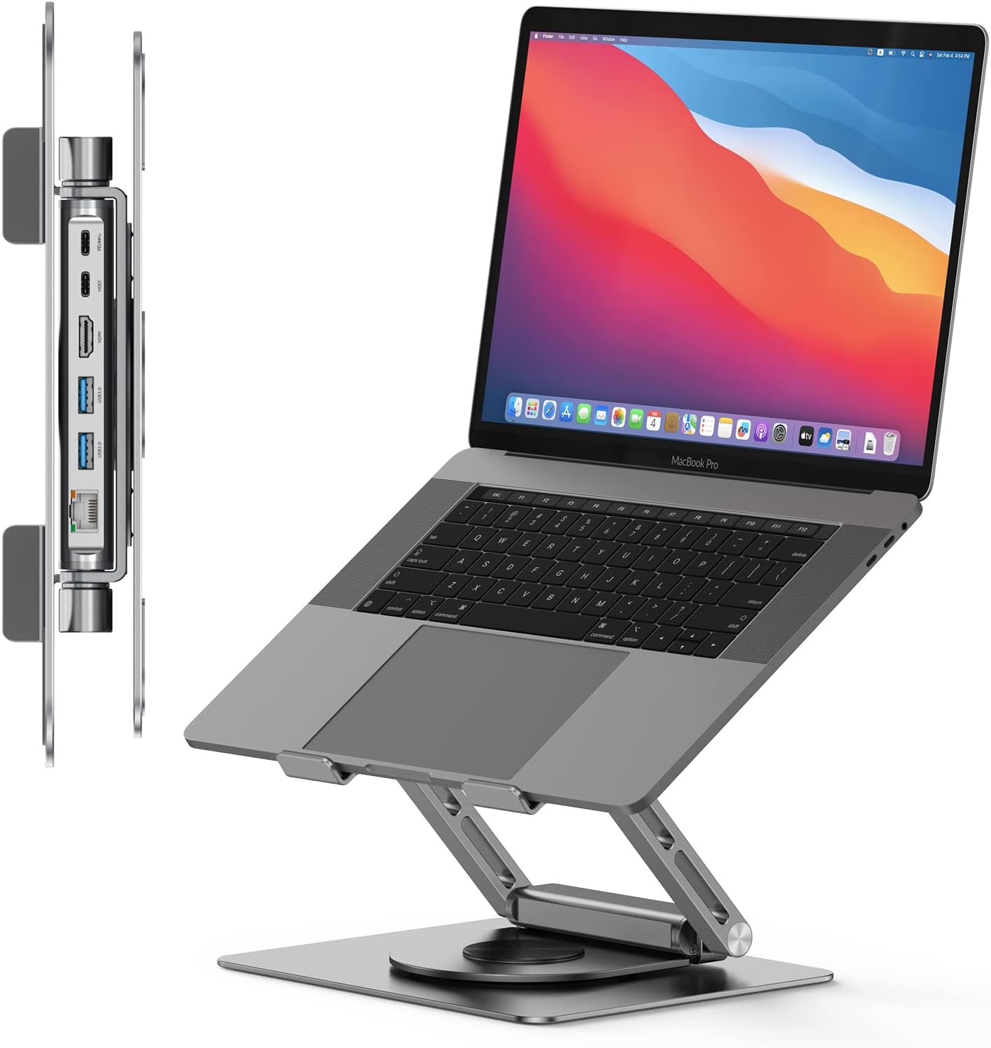 Tobenone Laptop Docking Station Stand for MacBook and More