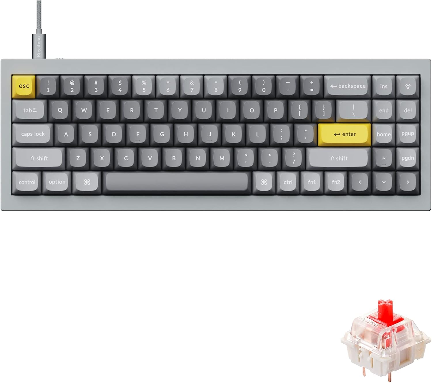 Keychron Q7 Custom Mechanical Keyboard with RGB and Hot-Swap