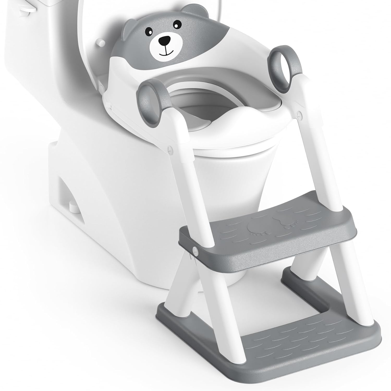 Potty Training Seat for Kids with Adjustable Step Stool