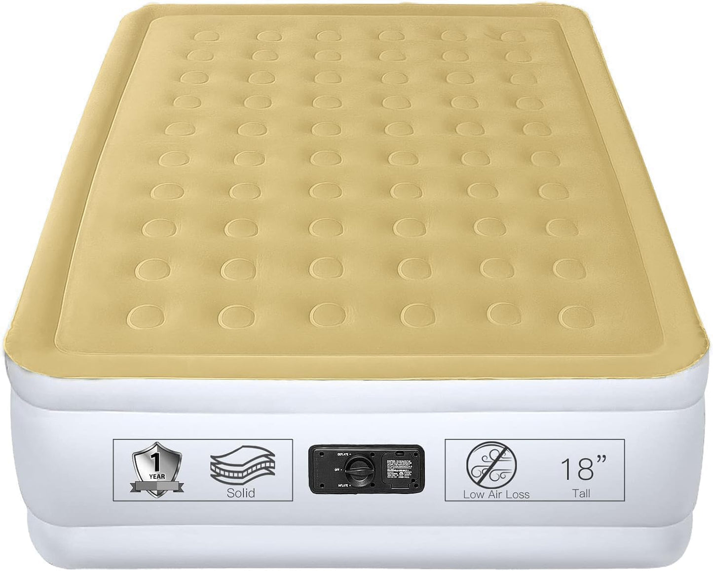 YENING Full Size Air Mattress with Built in Pump for Comfort
