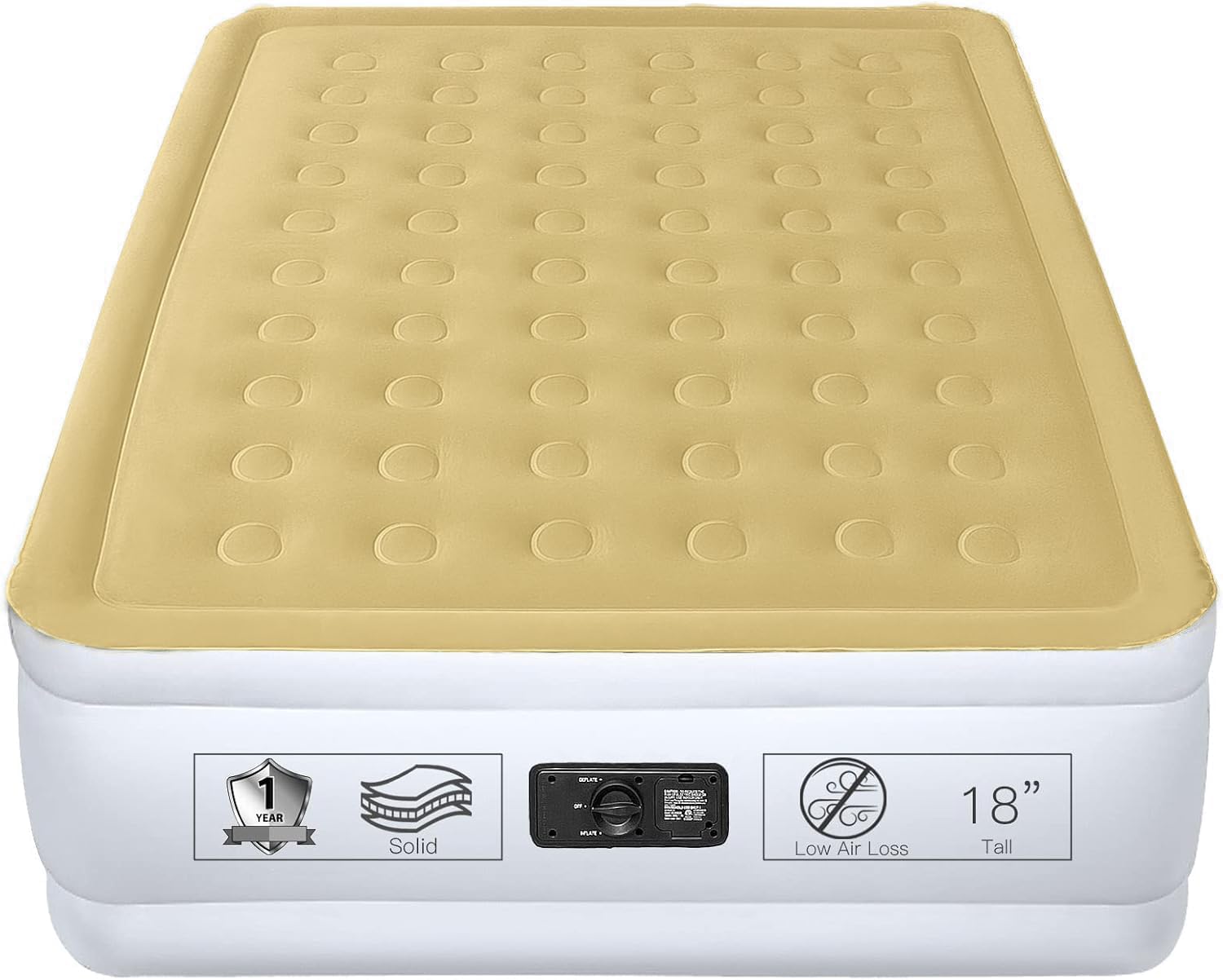 YENING Full Size Air Mattress with Built in Pump for Comfort
