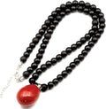 Natural Raw Tourmaline Pendant Necklace - Healing Black Stone