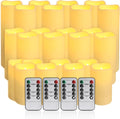 24-Pack LED Flameless Candles with Remote Control - Safe Ambient