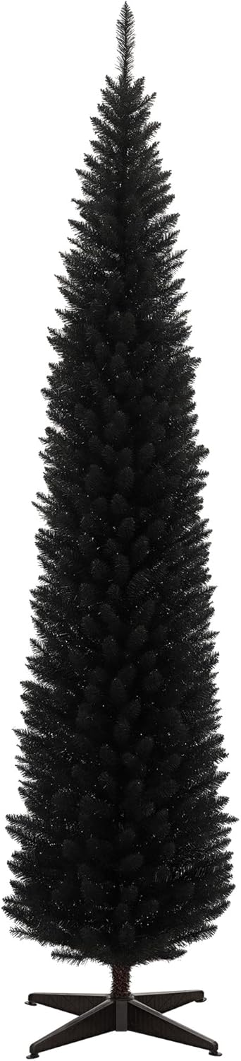 8ft Artificial Pencil Christmas Tree with 618 Realistic Branch Tips