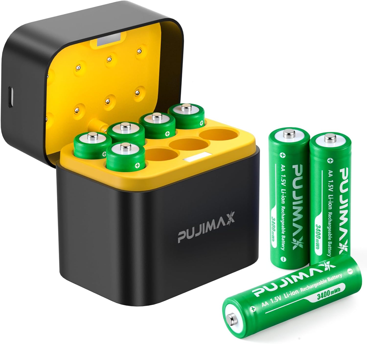 High Capacity AA Lithium Batteries - Fast Charge in 2.5H