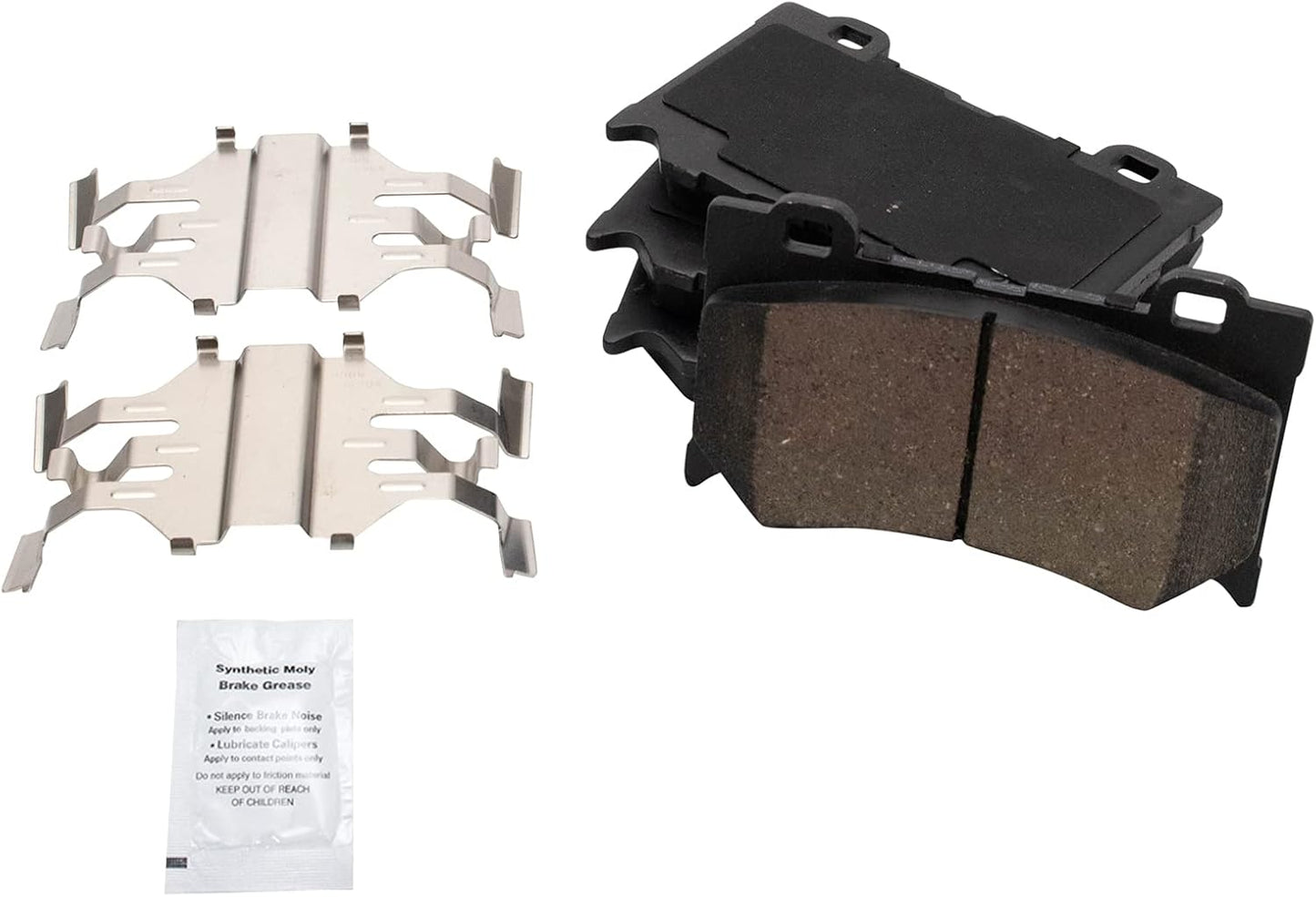 TRQ Front Brake Pads Ceramic for INFINITI and Nissan Vehicles