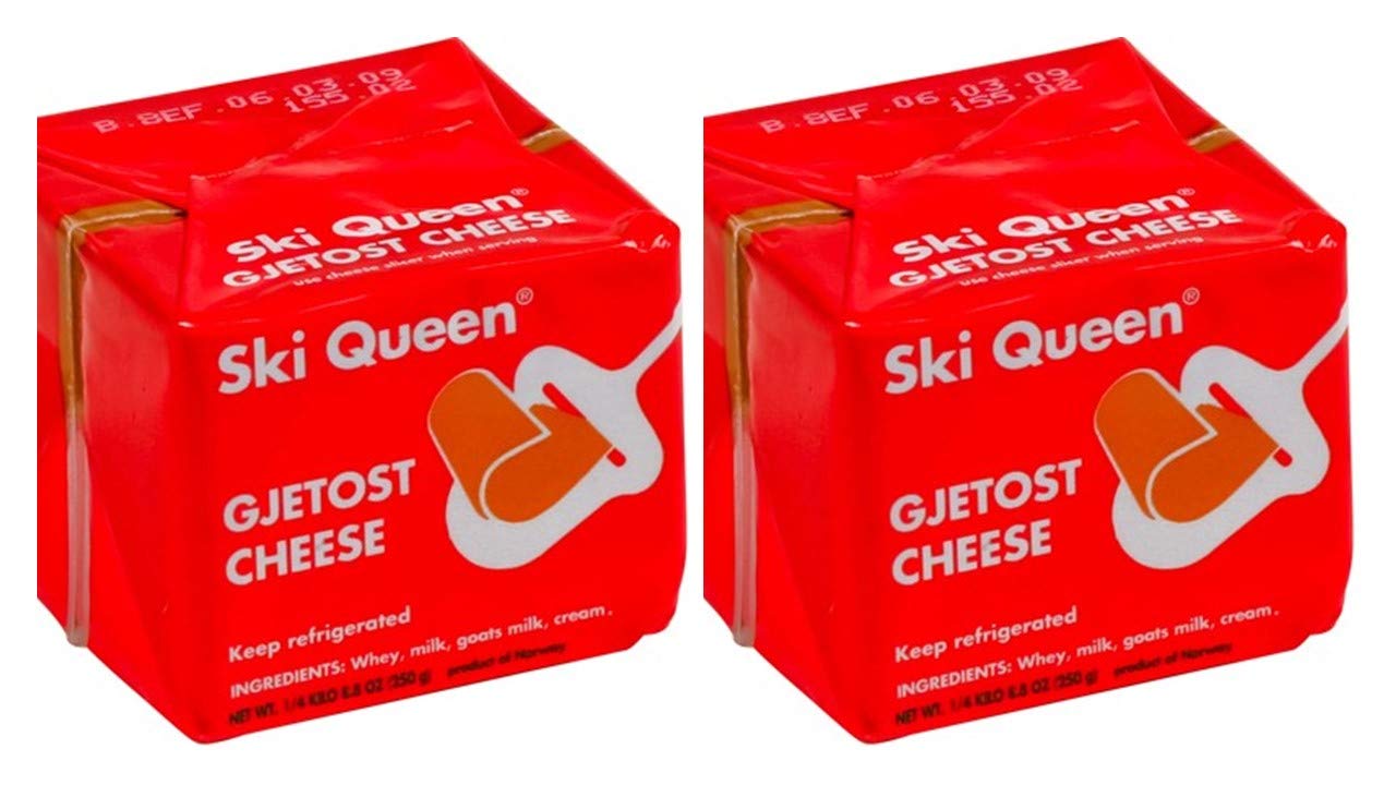 Tine Ski Queen Gjetost Original Goat Cheese 2 Pack - 8.8 oz Each!