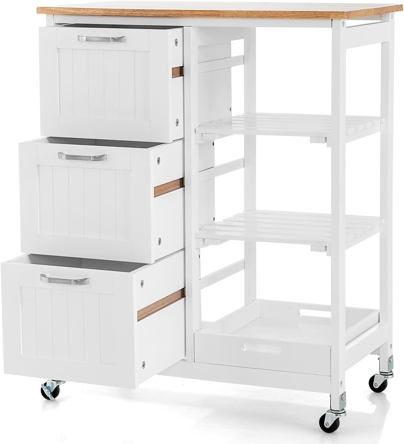 Mobile Kitchen Cart: Compact Storage Solution!